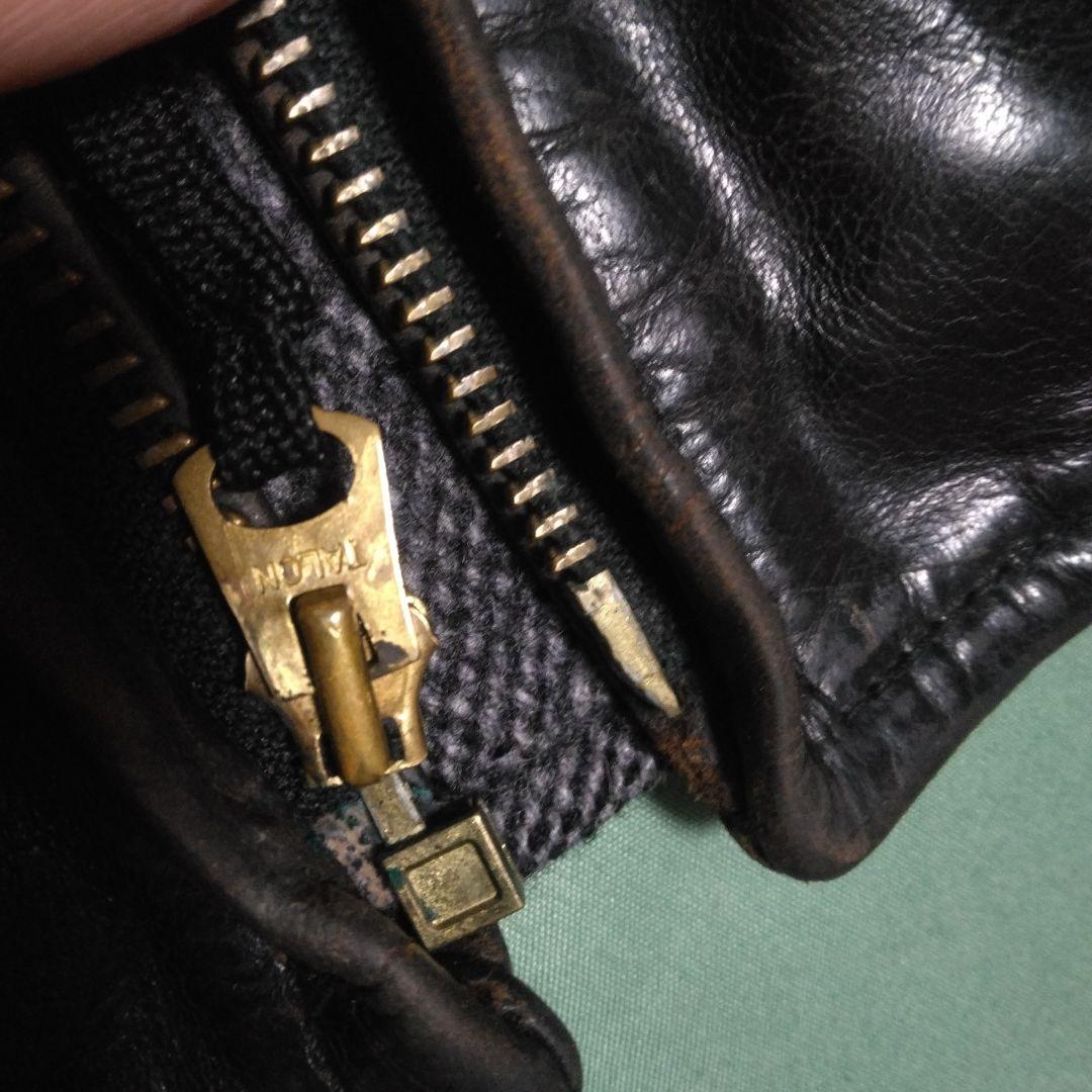 AERO LEATHER ライダースジャケットハーフベルト ホースハイド 34