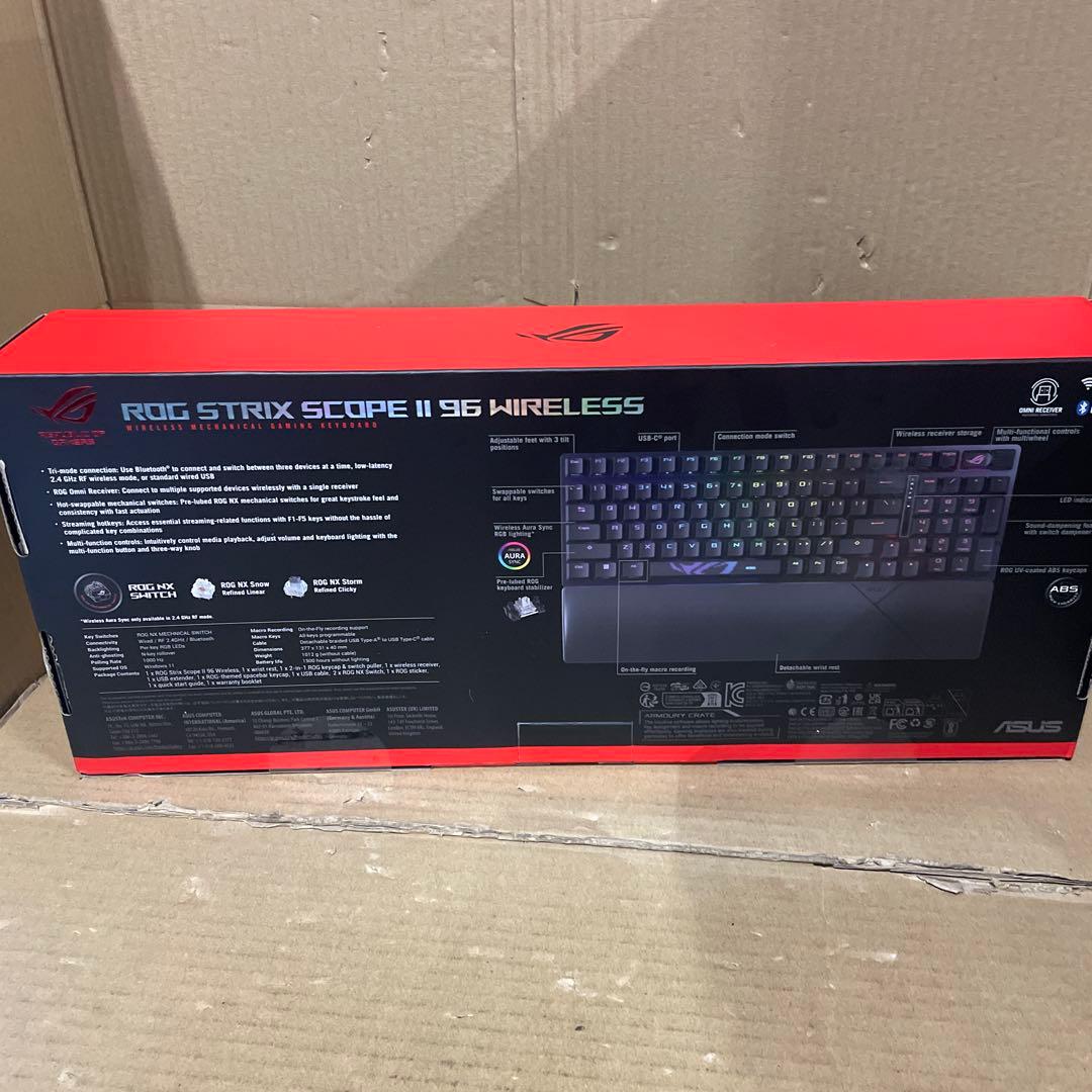 ASUS ゲーミングキーボード ROG Strix Scope II 96