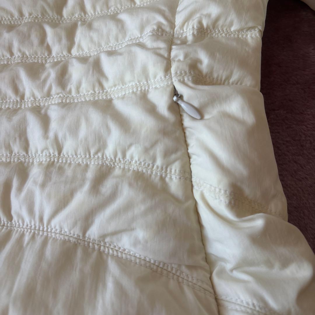 モンクレール　オフホワイト　薄手ダウン　茶タグ　サイズ3