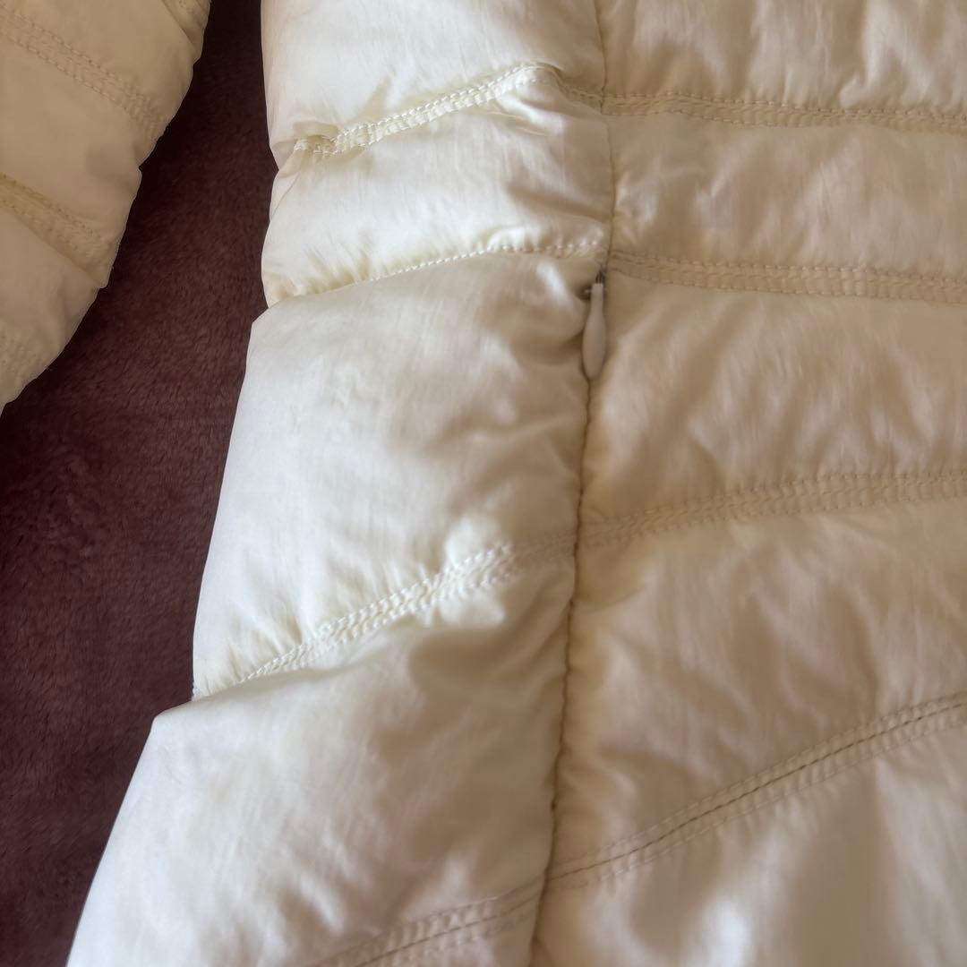 モンクレール　オフホワイト　薄手ダウン　茶タグ　サイズ3
