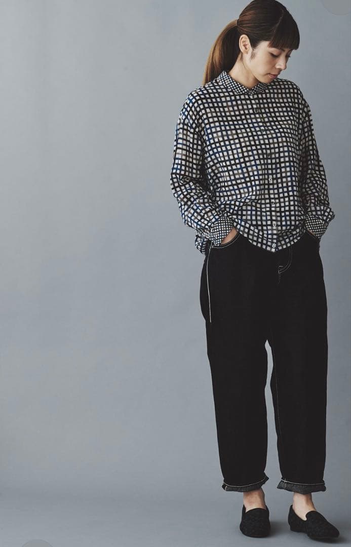 ミナペルホネン dn4364a always ロールアップデニム　サイズ36