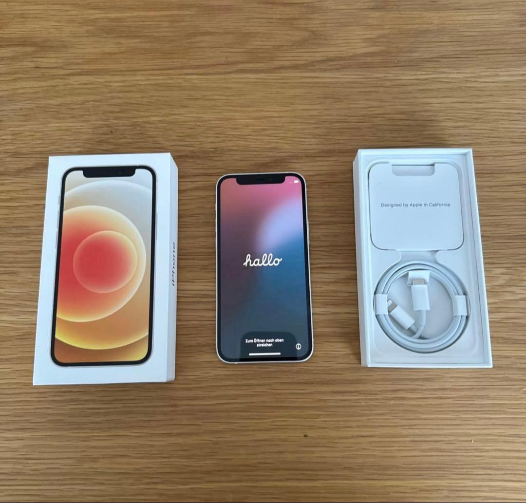 【美品】Apple iPhone 12 mini ホワイト 本体