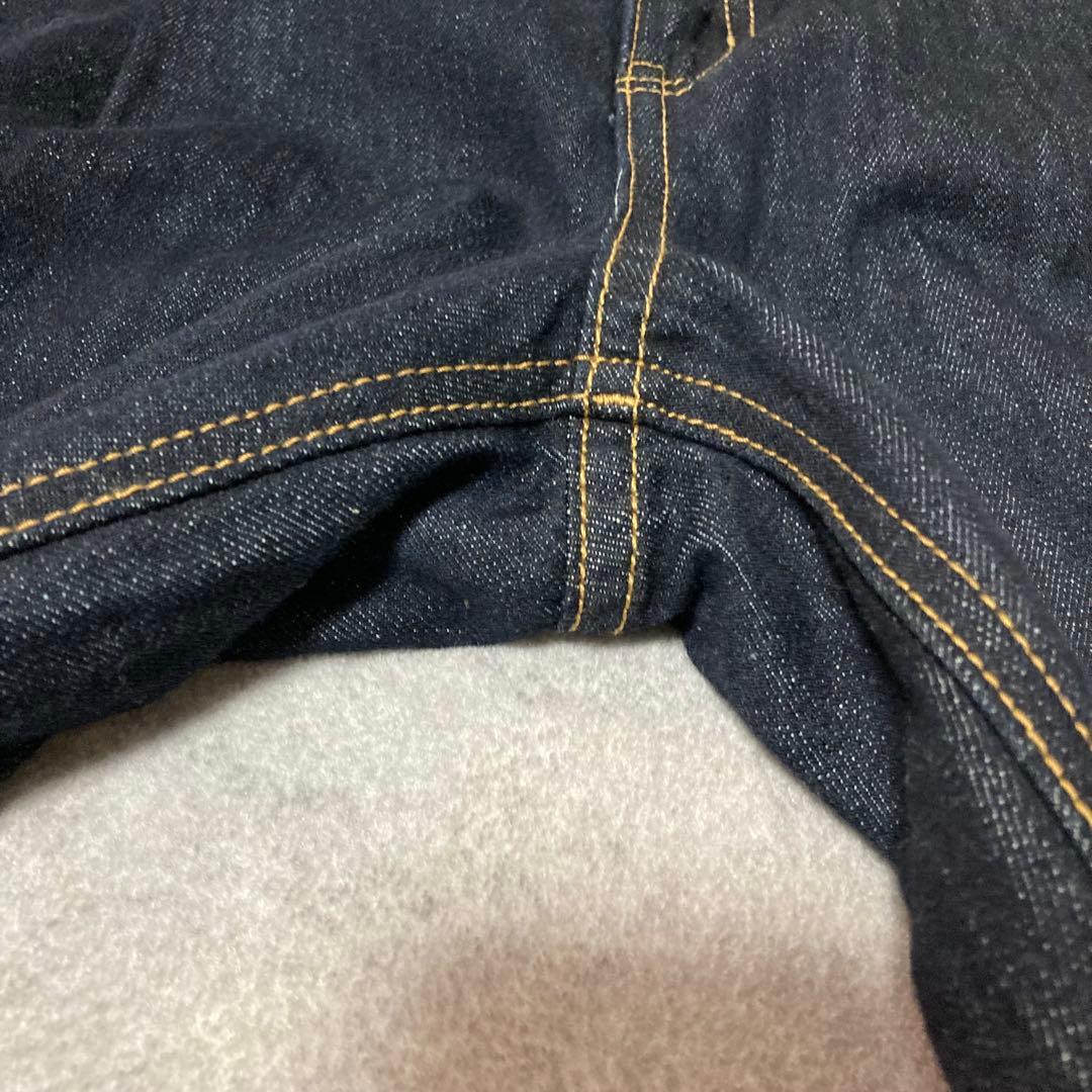 美品　マウジー moussy corset バギーデニム　濃紺　ハイウエスト　2