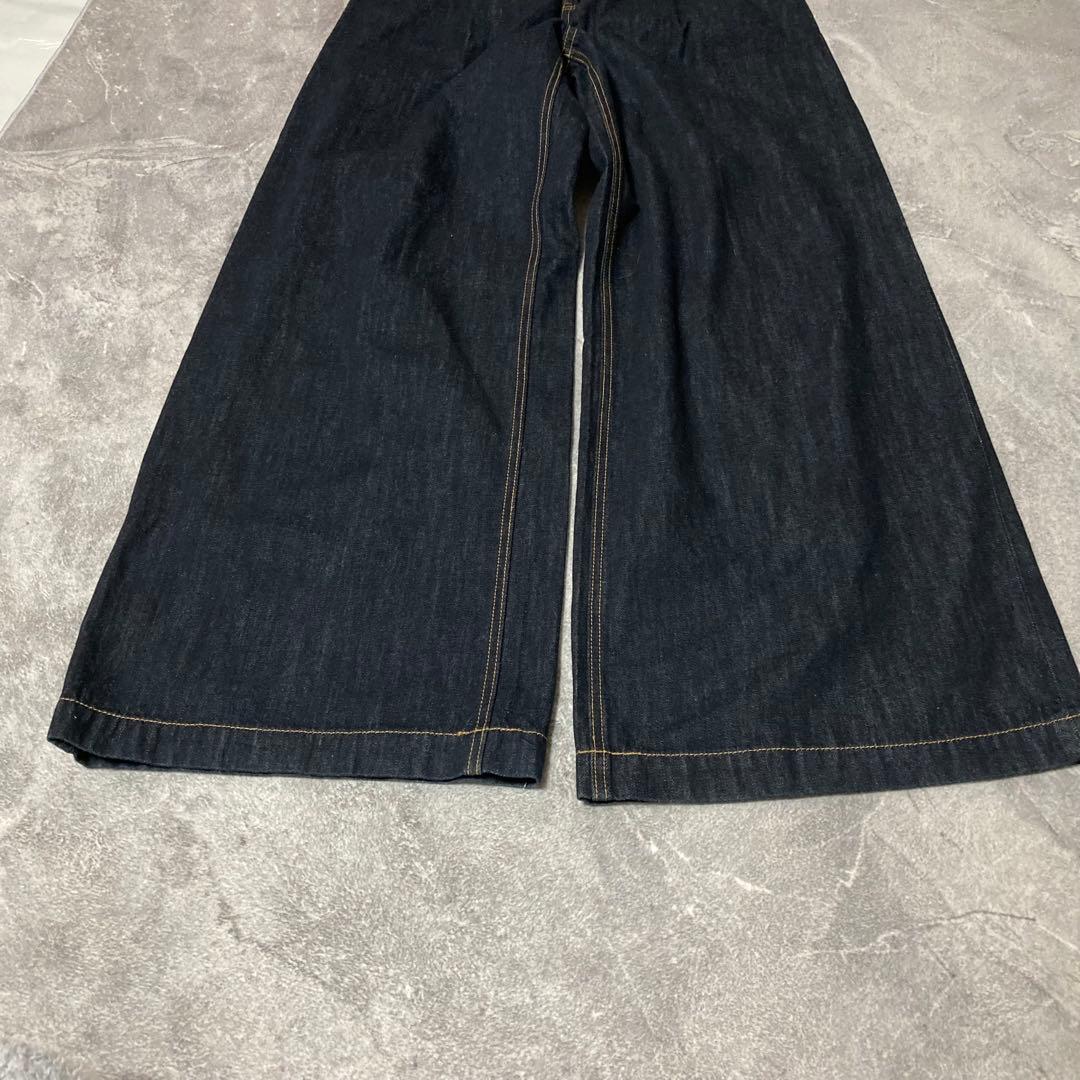 美品　マウジー moussy corset バギーデニム　濃紺　ハイウエスト　2