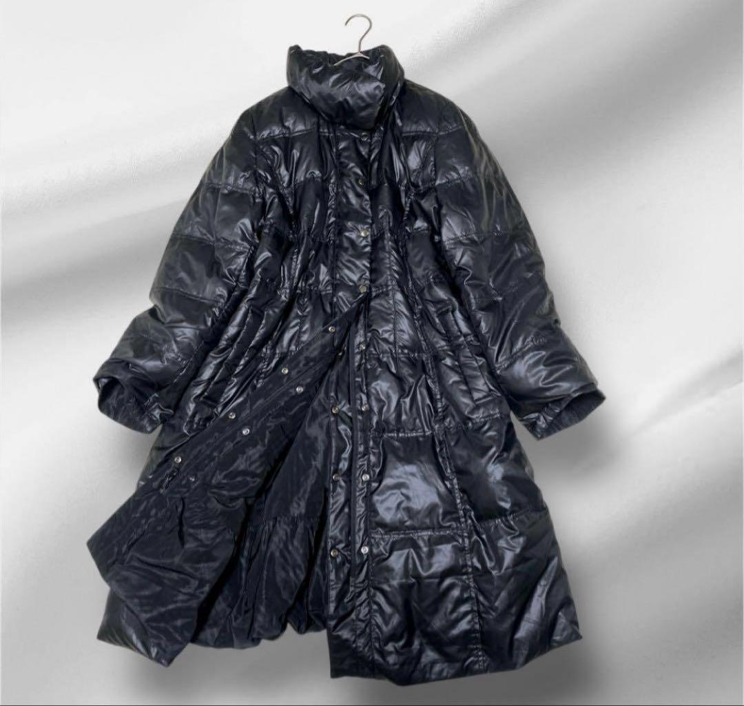 大きいサイズ！レリアンプラスハウス/リバーシブル無地✖️ノバチェック/ダウンコート