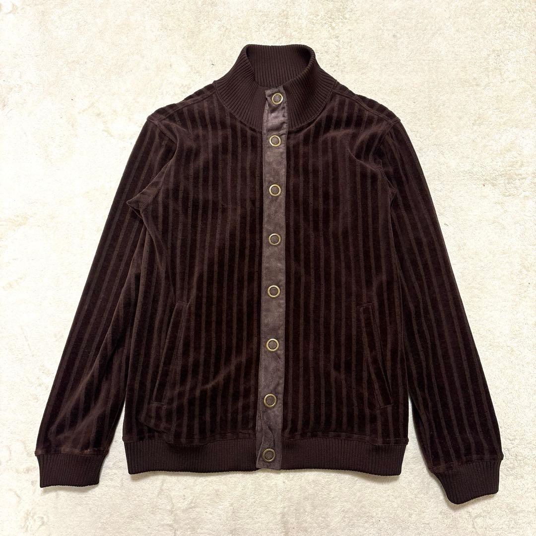 ジャケット・アウター archive junmen Striped VelourKnit Jacket