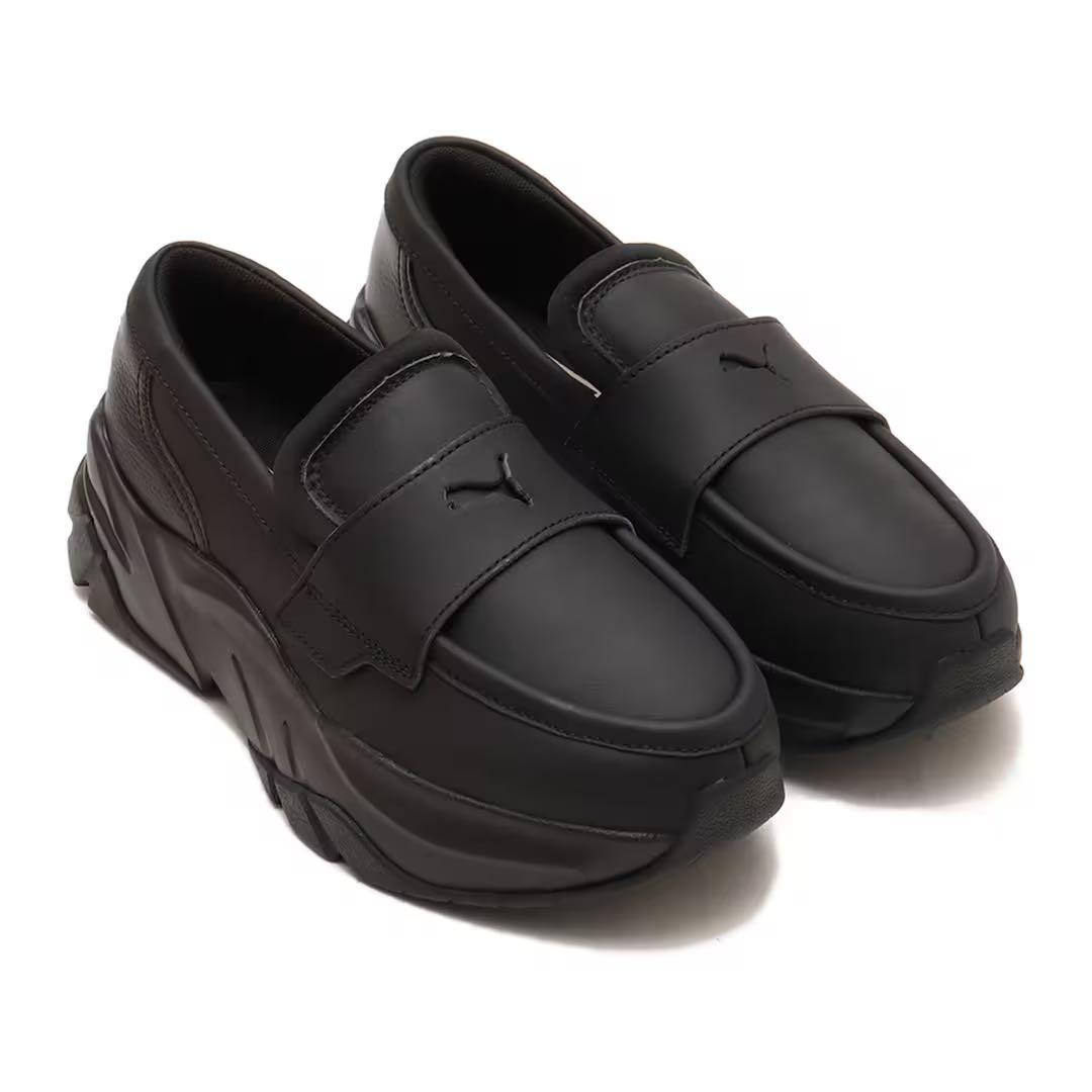 PUMA LOAFYR BLACK プーマ ブラック　ローファー ウィメンズ