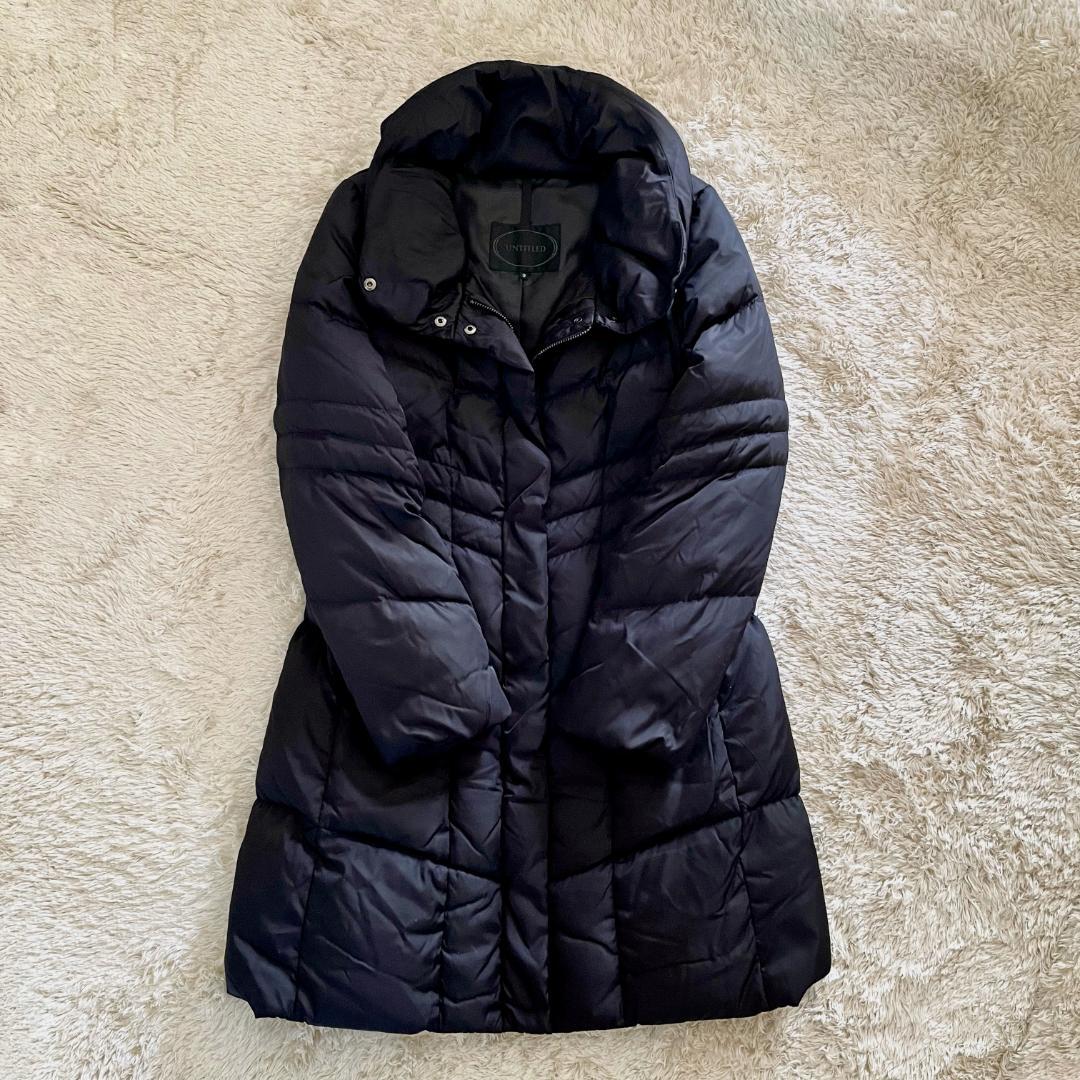 高級 UNTITLED アンタイトル ダウンコート ボリュームネック ジャケット
