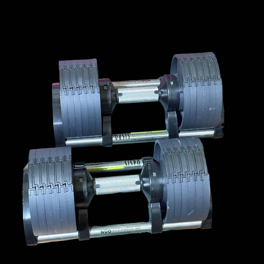 ①FLEXBELL NUO 4kg刻み 20kg可変式ダンベル