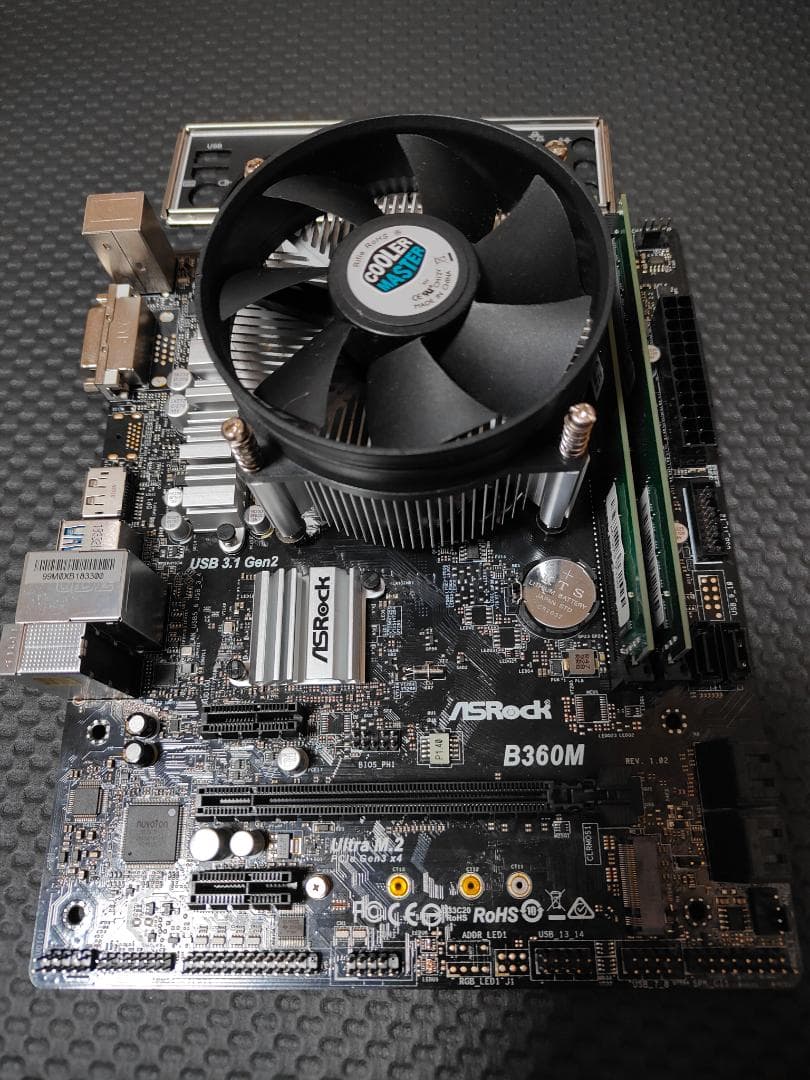 Intel i7-9700 + B360M マザーボードセット メモリ16GB