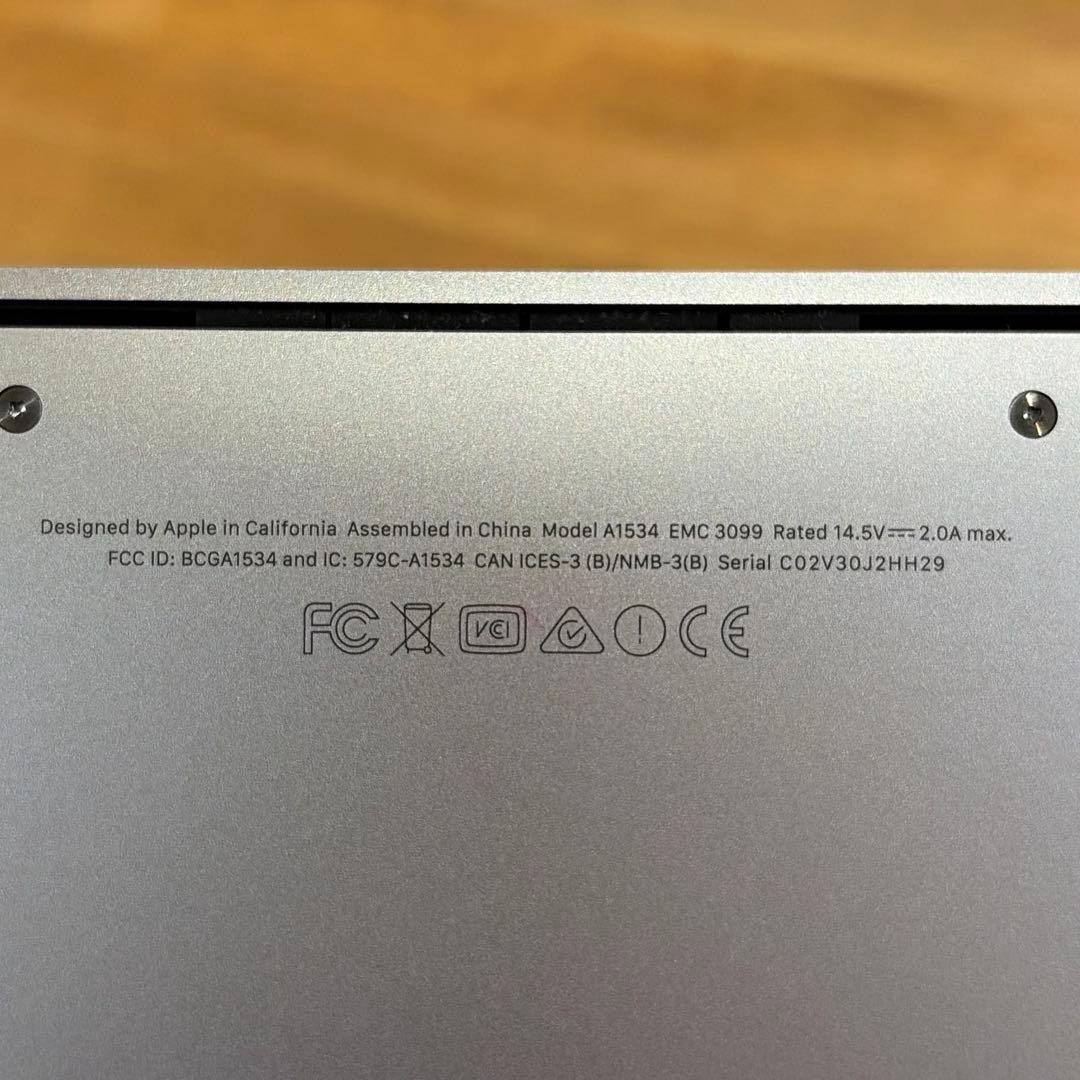 MacBook 12インチ 2017 A1534 本体