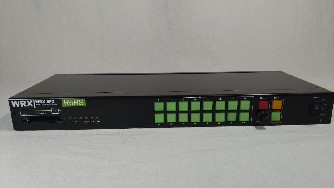 【新品同様 開封済 未使用 】三共電子 WRX-8F3 デジタルアナウンスマシン