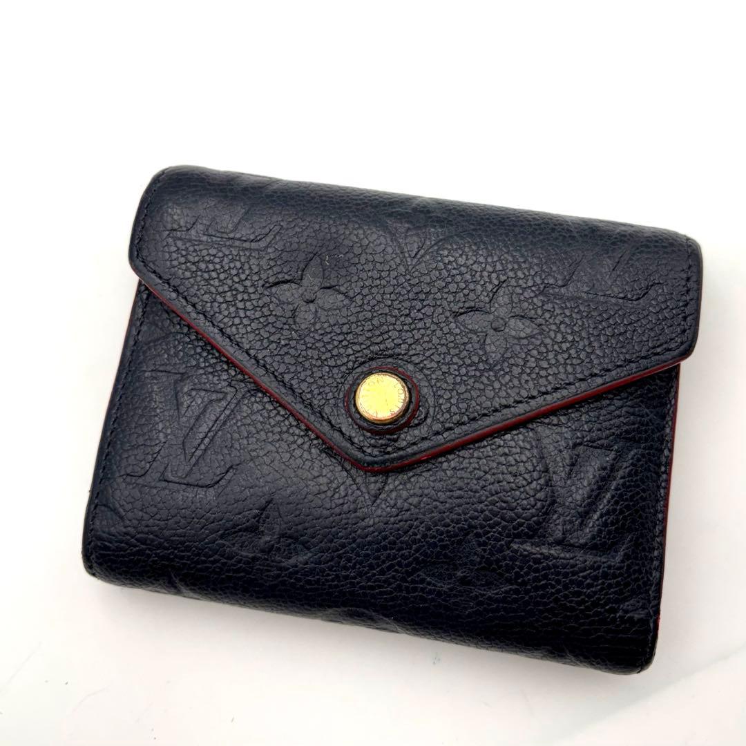 IC搭載　ヴィトン ポルトフォイユ ヴィクトリーヌ アンプラント　紺