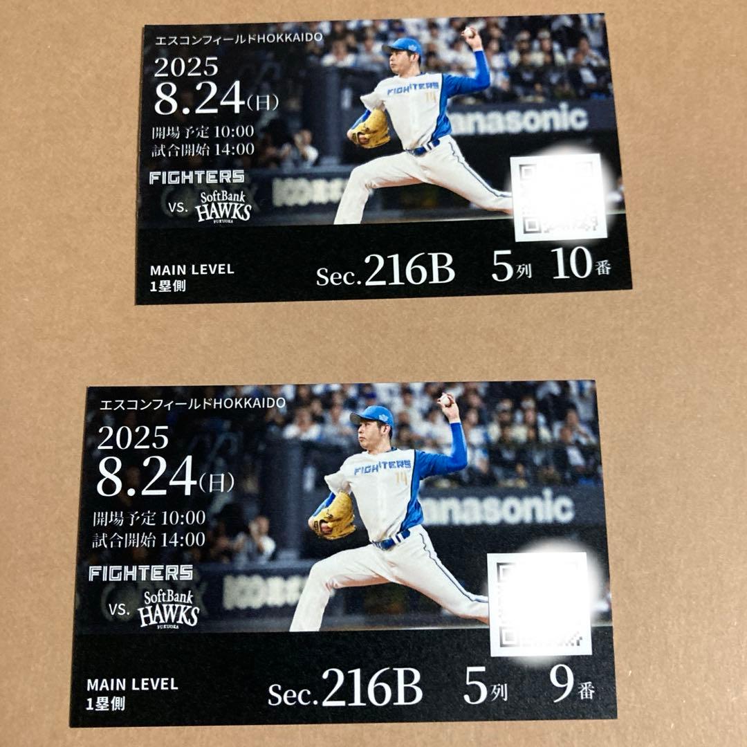 ２０２５年8月24日（日）　14時開始 エスコン　ファイターズ対ホークス