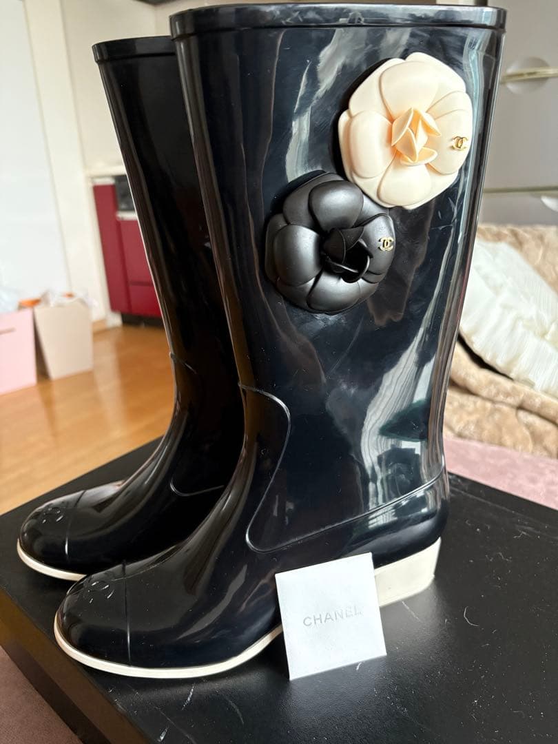 CHANELレインブーツ