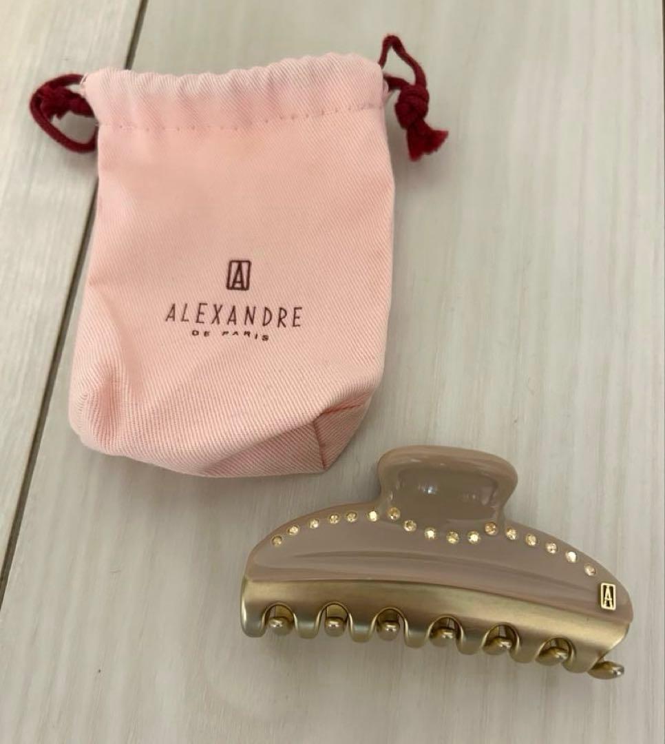 ALEXANDRE DE PARIS ストーン装飾ヘアクリップ