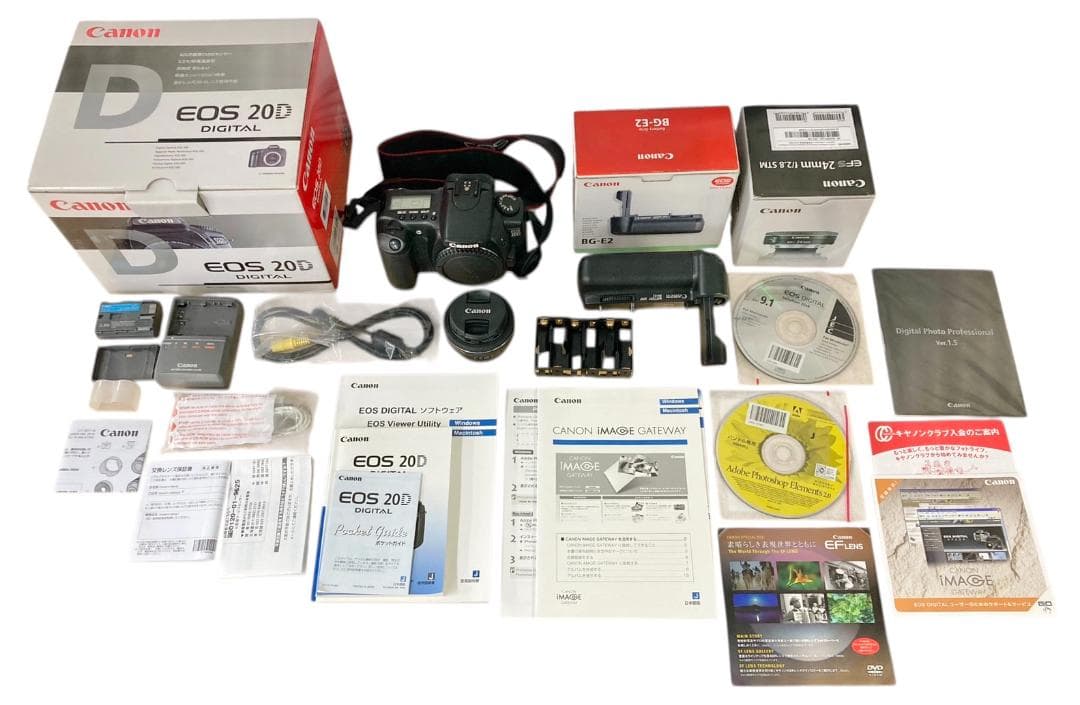 ★良品★ Canon EOS 20D 一眼レフカメラボディ レンズアダプタセット