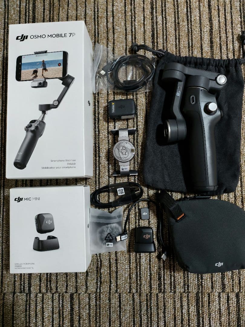 DJI OM Mobile 7P と MIC MINI