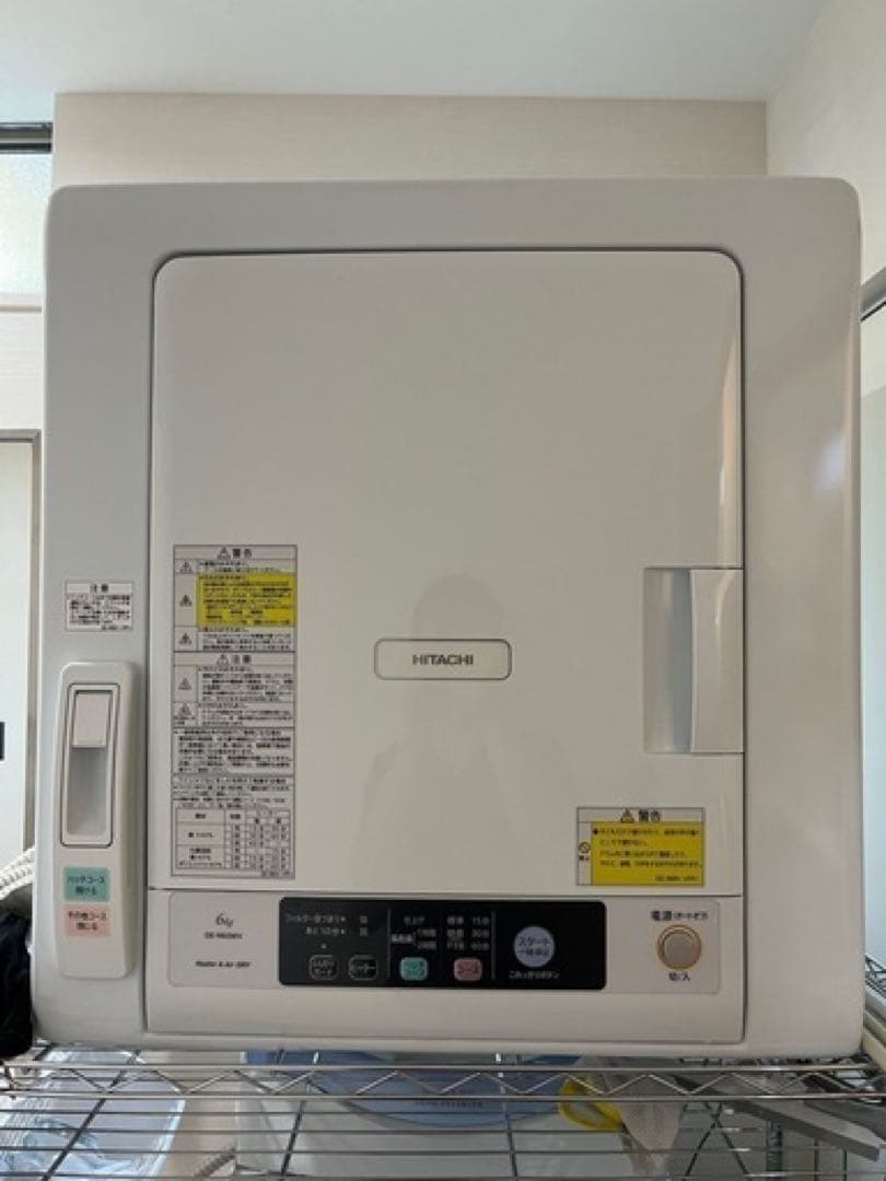 日立衣類乾燥機　DE-N60WV 2020年製　乾燥６kg