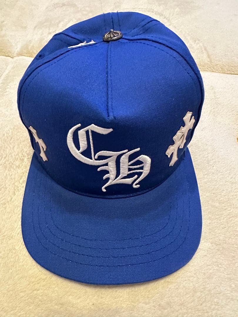 ア*メ様 クロムハーツ　9パッチキャップ　BLUE