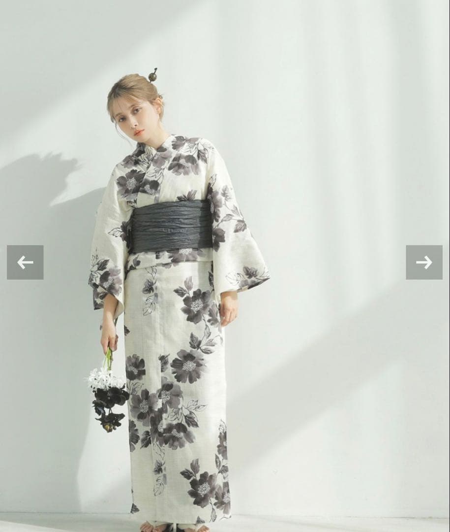 dita ディータ浴衣　帯付き【京の水墨画】