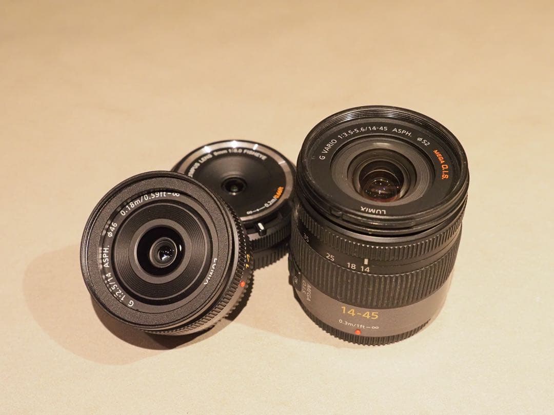 マイクロフォーサーズ広角単焦点・ズームレンズセット