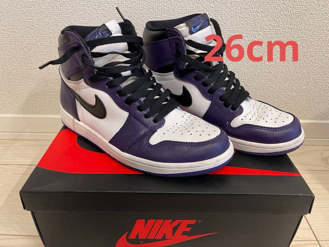 Nike Air Jordan 1 コートパープル/ホワイト/ブラック