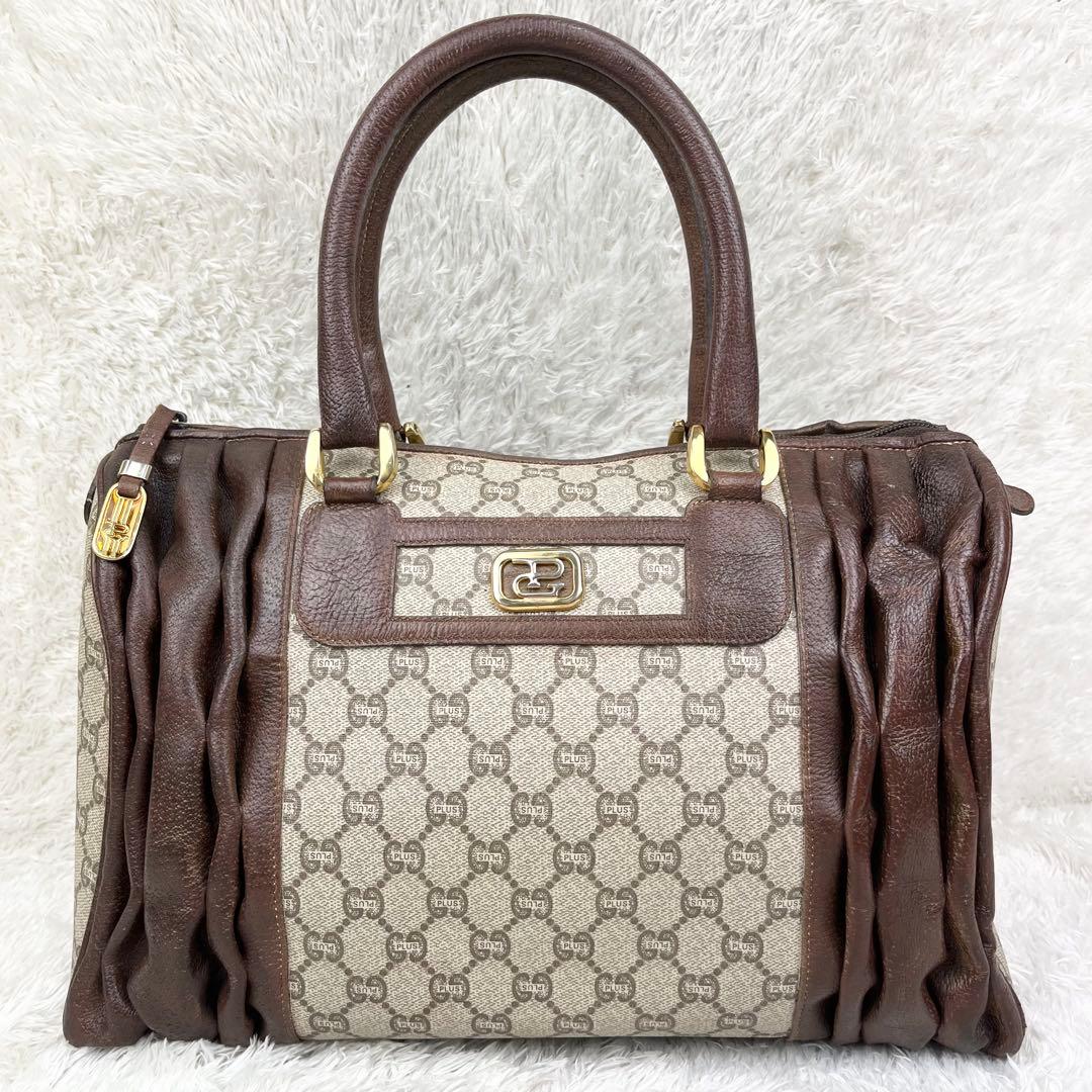 【希少】オールドグッチ グッチプラス GGスプリーム ボストンバッグ