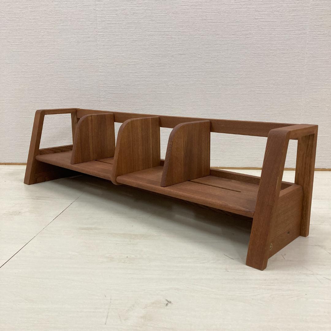 【マルニ】学習机用　上置き　ブックシェルフ　ラック　木製