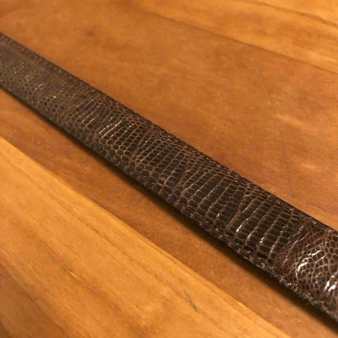 ウェスタンベルト　希少イグアナ皮　made in italy