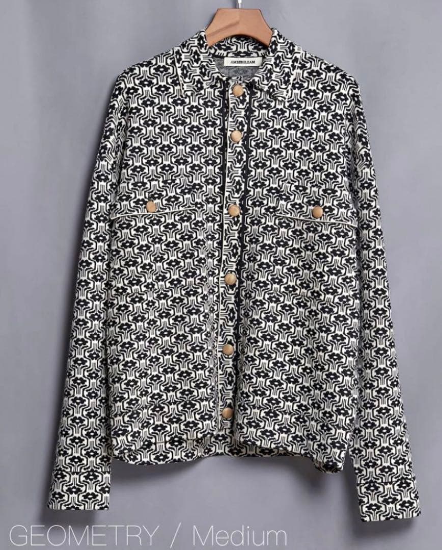 【AMBERGLEAM アンバーグリーム】ニットジャケット /S