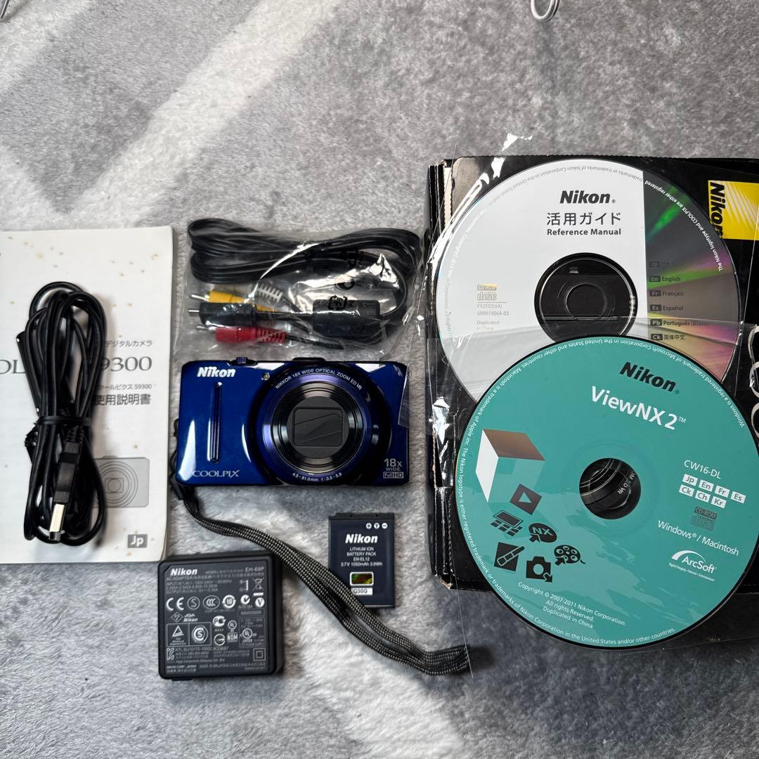 Nikon ニコン COOLPIX S9300 クールピクス ネイビーブルー
