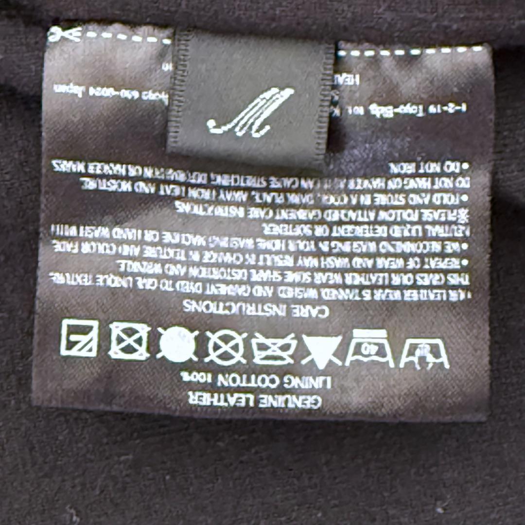 Sisii 牛革レザー MA-1 M 黒 ウォッシャブル 日本製 シングル シシ