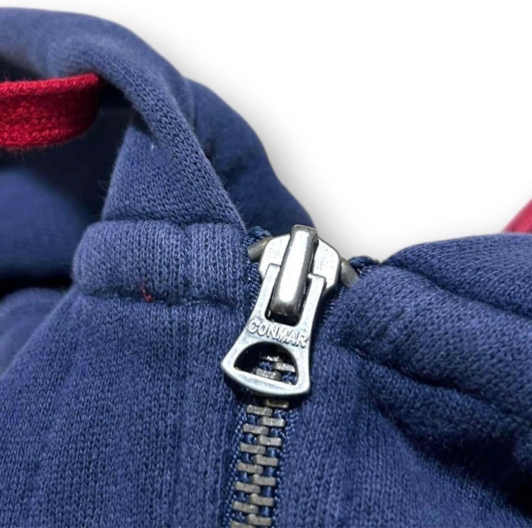 専用！90s ラルフローレン 国旗 刺繍 ビッグポニー 短丈 ジップ パーカー