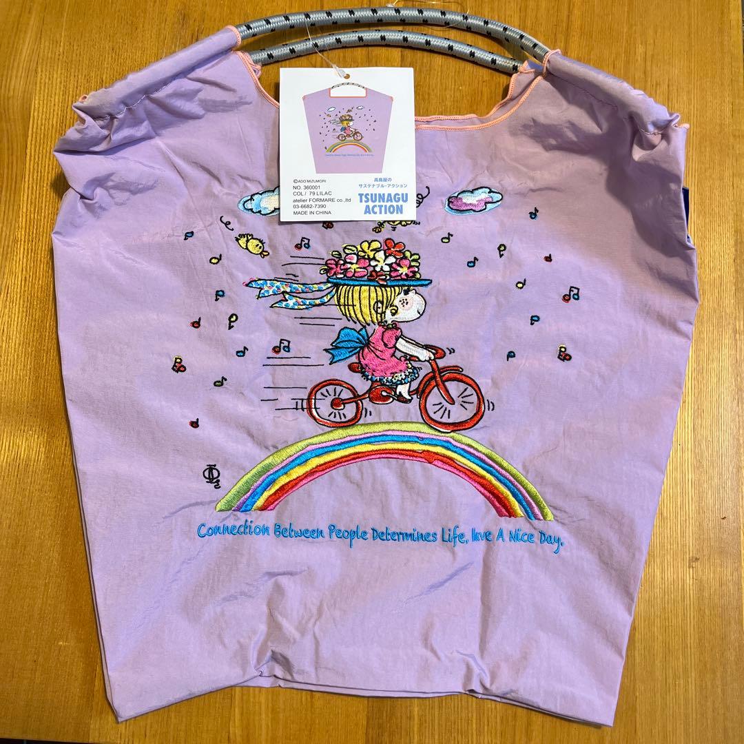 ball&chain エコバッグ　水森亜土