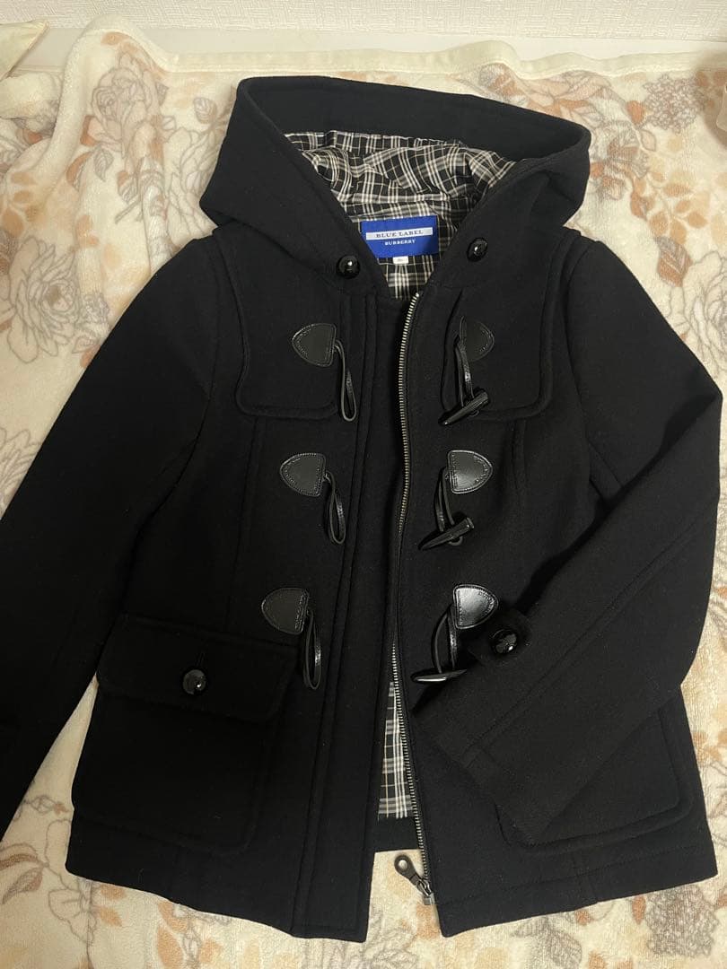 BURBERRY BLUE LABEL ダッフルコート 黒