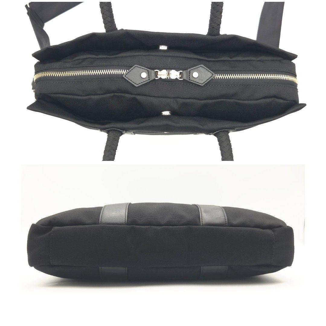 良品✨ヴィヴィアンウエストウッド 2Way ビジネスバッグ ナイロン レザー 黒