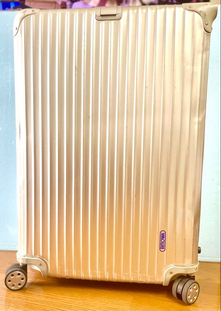 【中古品】RIMOWA_TOPASスーツケース104L/シルバーメタル93277