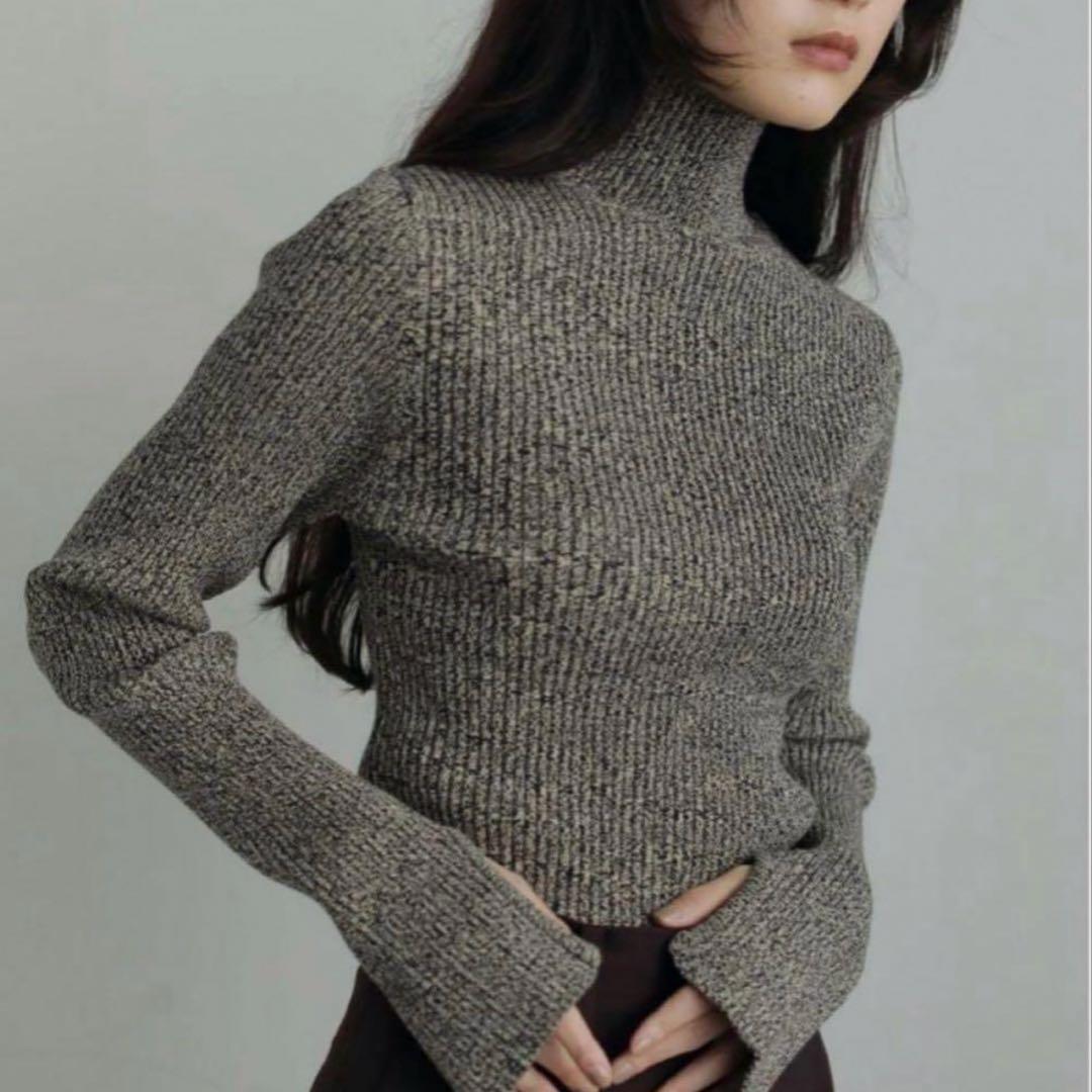 anuke slit turtle knit タートルネックセーター