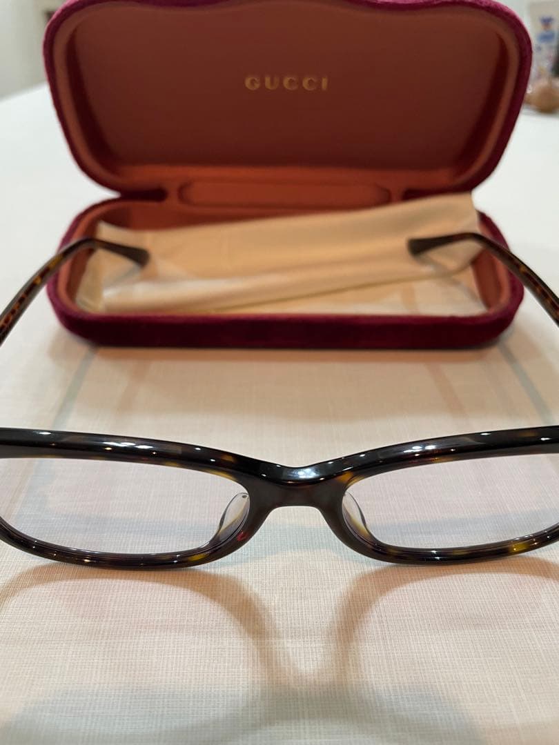 GUCCI グッチ　眼鏡　GG0296OA カラーレンズ入り　パープル系