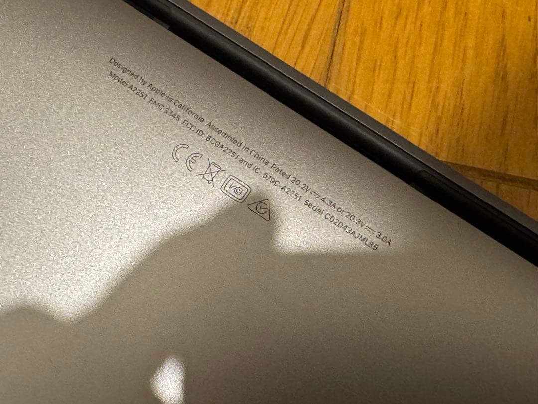 MacBook Pro A2251 ロジックボード無し