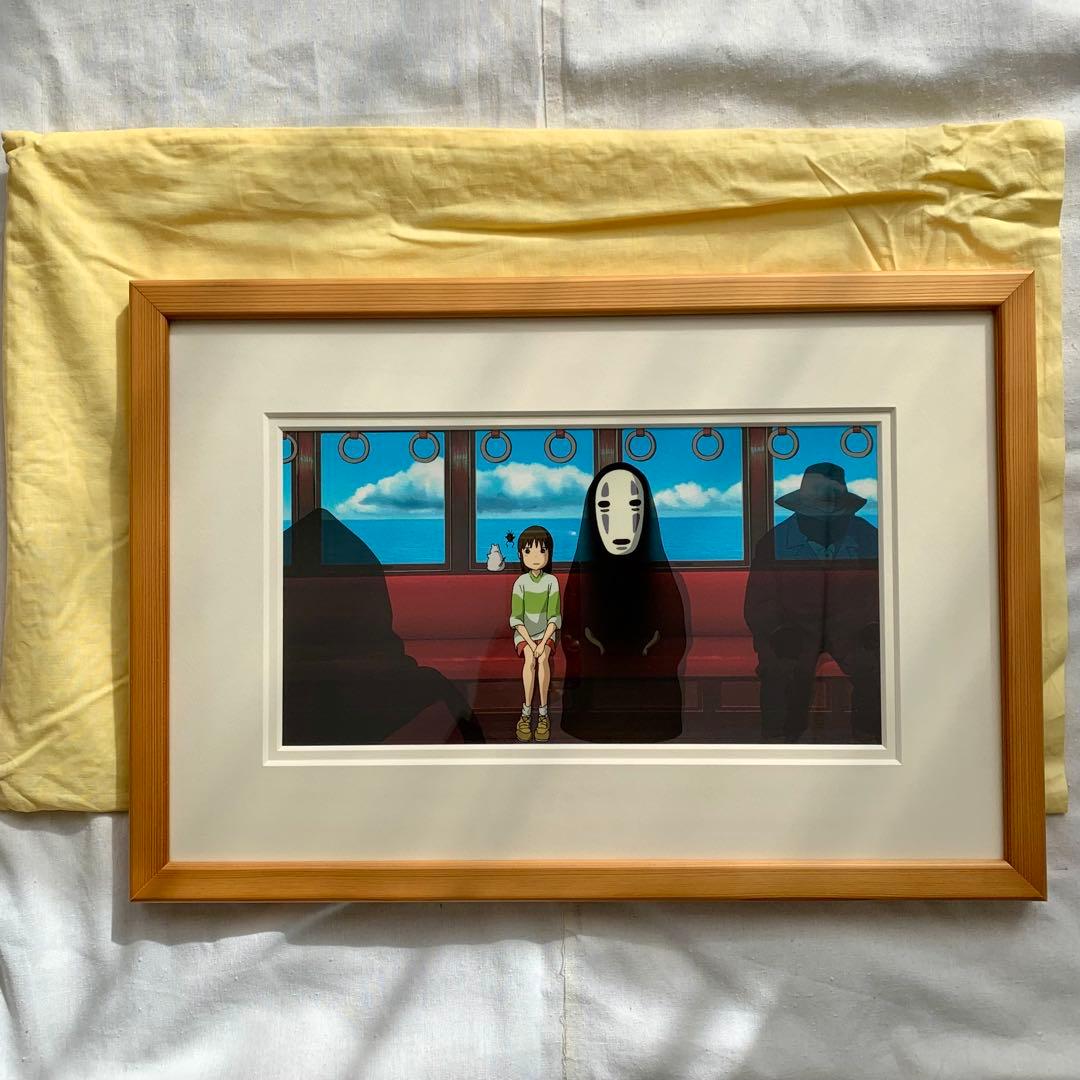 ｍ*２様 【非売品】ジブリ 千と千尋の神隠し セル画 海原鉄道 千尋とカオナシ