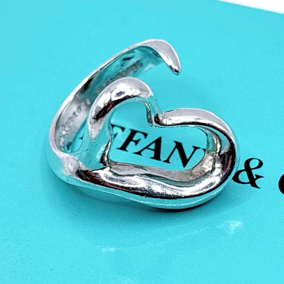 Tiffany ティファニー オープンハート リング シルバー925 7号 指輪