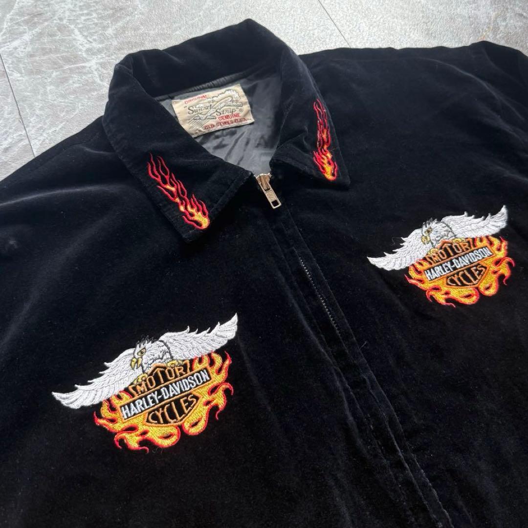 Sunset Strip ハーレーダビッドソン　別珍　ジャケット　vintage