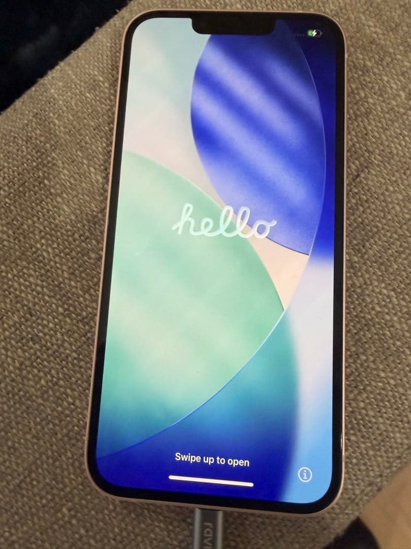 本体新品バッテリー100% iPhone13 256GB ピンク 補償30年まで