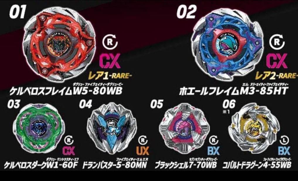 ベイブレードX CX-05 コンプリートセット コード　箱あり　新品
