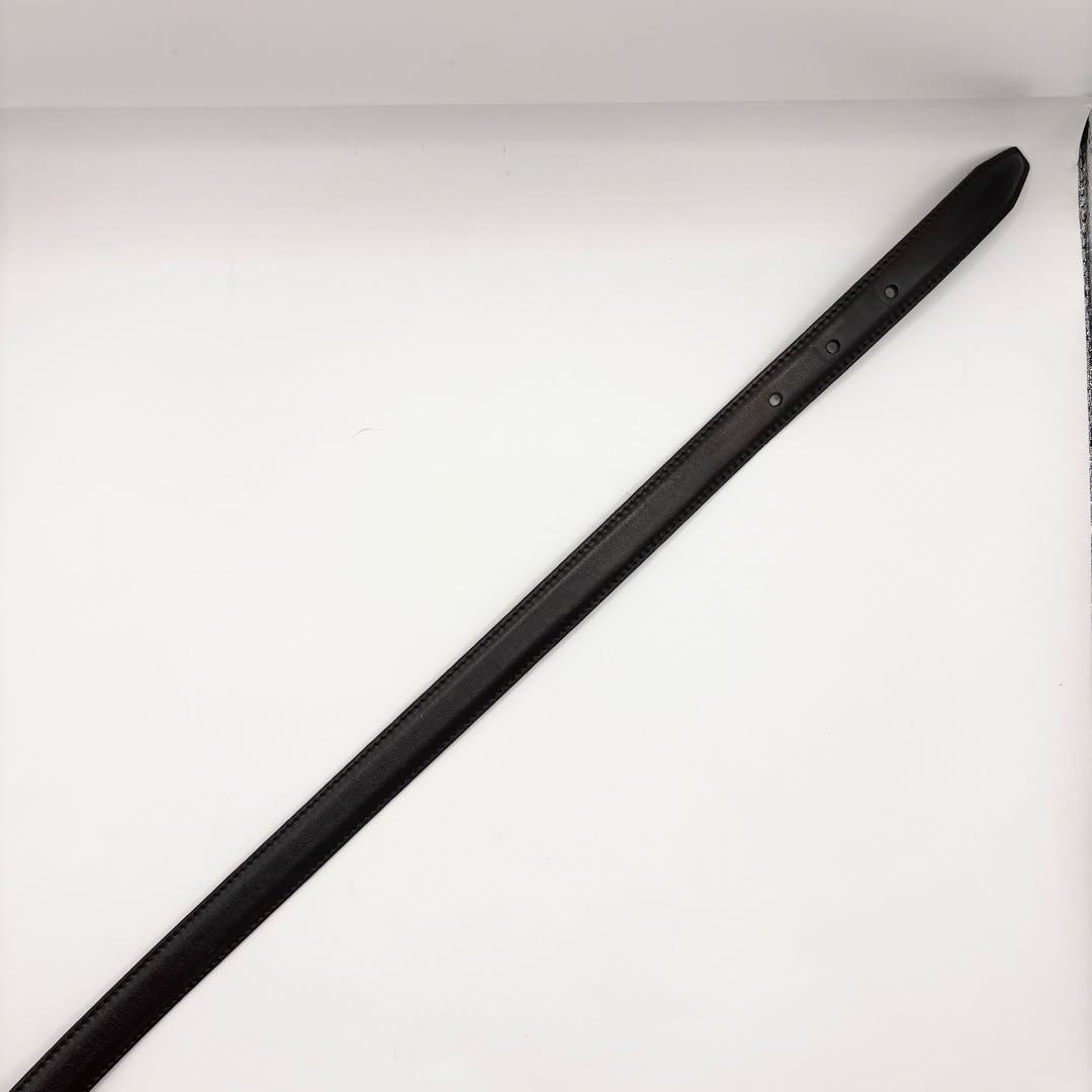 カニカマ Ferragamo ベルト ゴールドバックル レザー 黒 美品