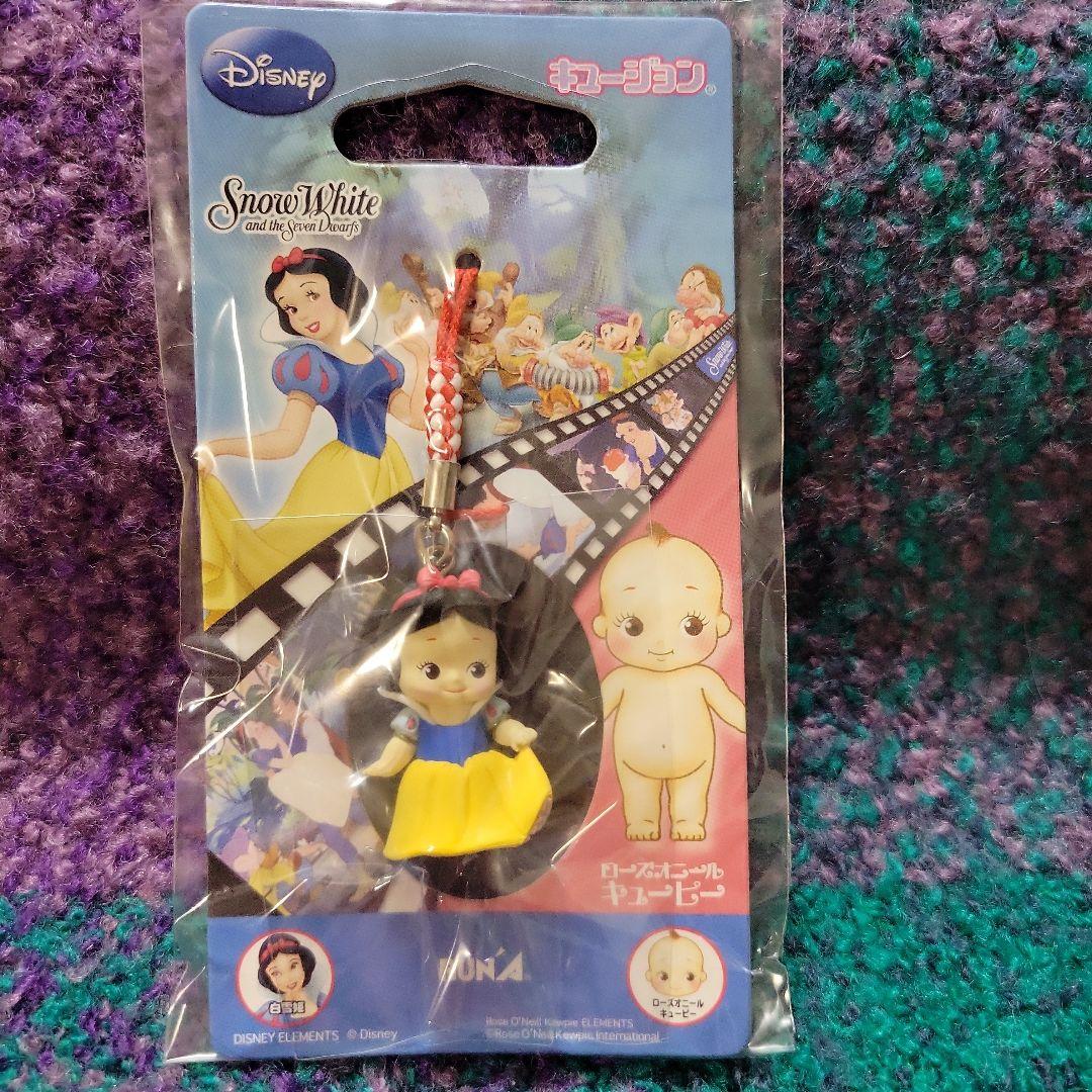 キュージョン　根付ストラップ　ディズニー　白雪姫