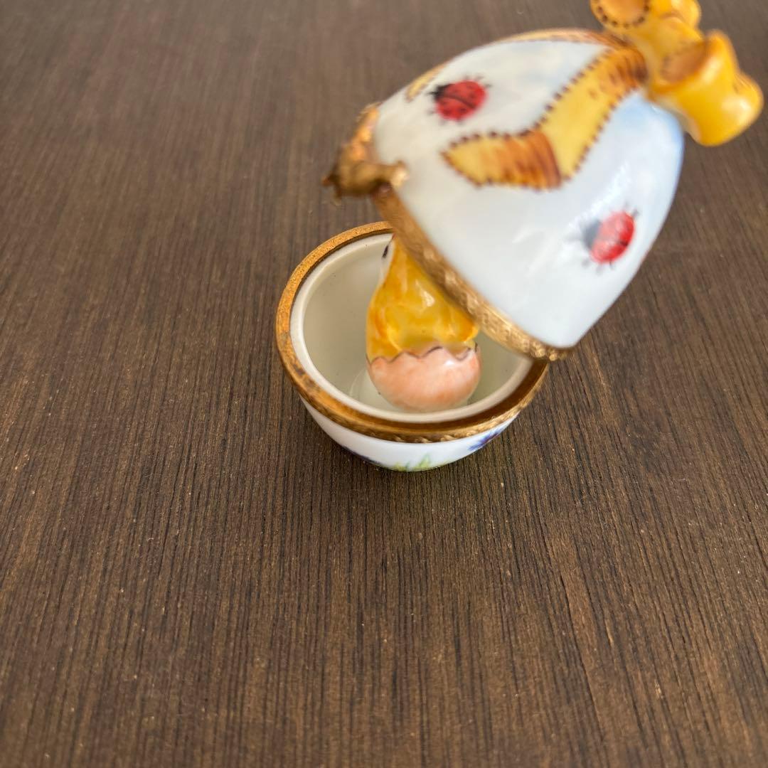 リモージュボックスPeint main小物入ピルケースLimogesエッグヒヨコ