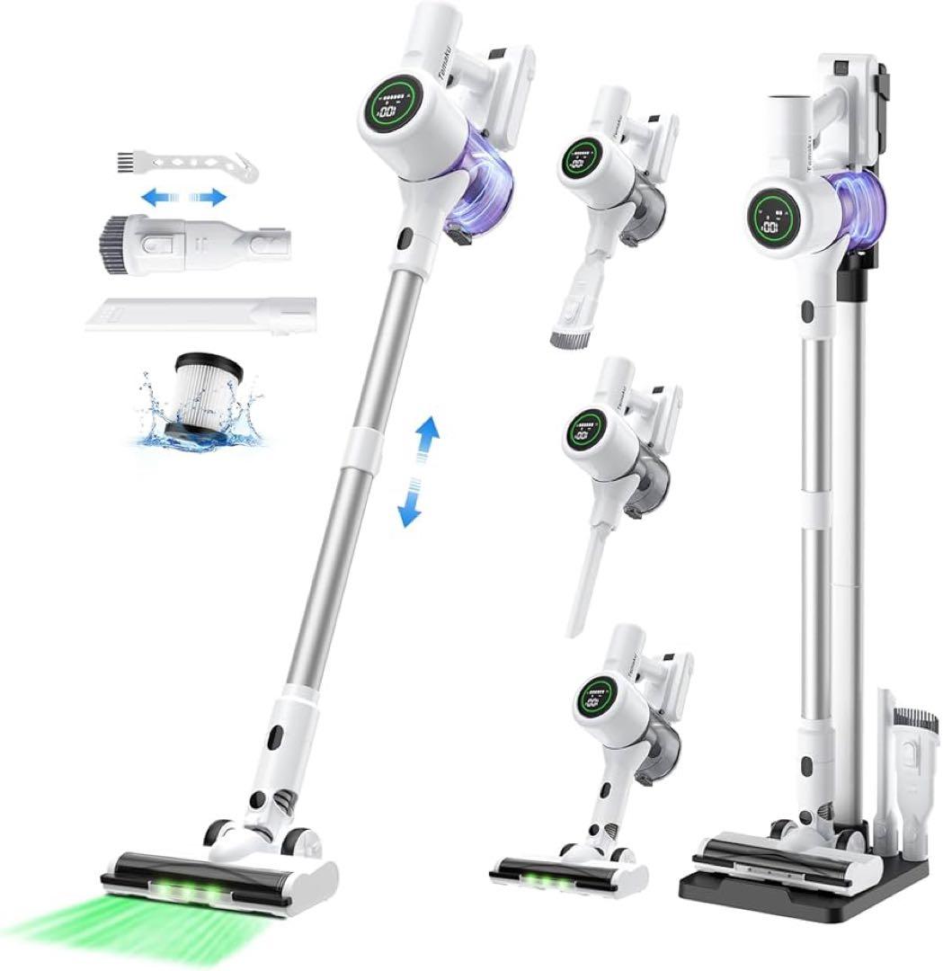 掃除機 コードレス 除菌機能 85Kpa 真超強力吸引 12層HEPA濾過